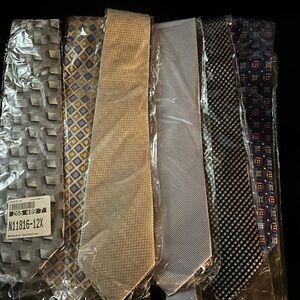 6 different ties brand new in package